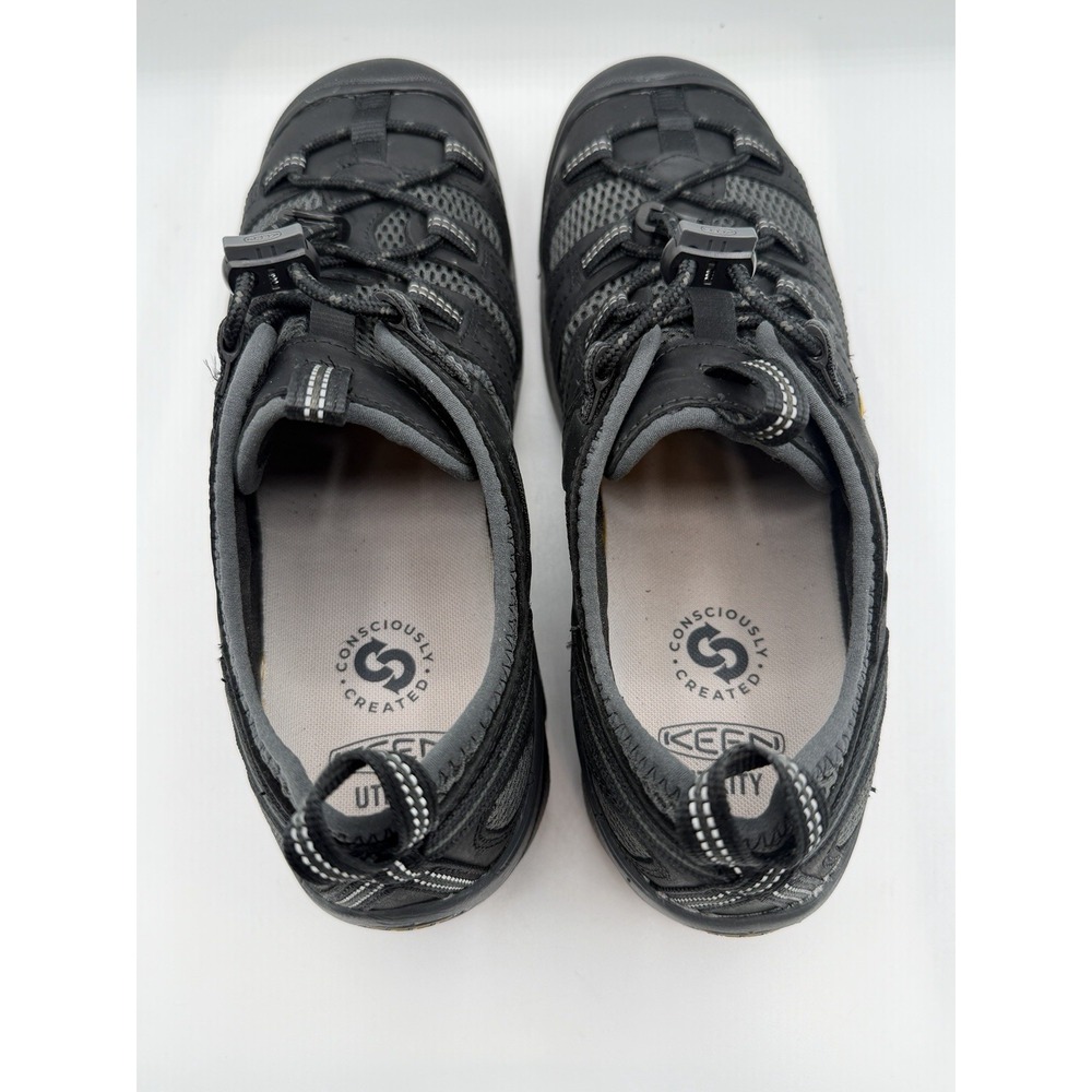 KEEN Atlanta Cool Steel Toe Work Shoes,Men's 10.5 EE,(X-WIDE),Black,EH Rated,NIB - Picture 4 of 16